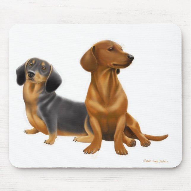 Dachshund Dogs Mousepad (Front)
