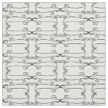 dachshund dogs puppy pattern black and white fabric