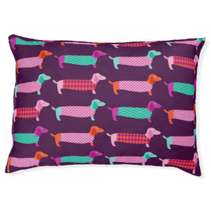 Dachshund Dogs: Seamless Cute Pattern. Pet Bed