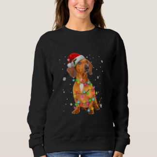 Dachshund Dogs Tree Christmas Sweater Xmas For Pet
