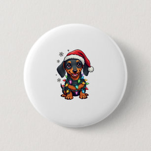 Dachshund Dogs Tree Christmas Sweater Xmas Gifts F Button