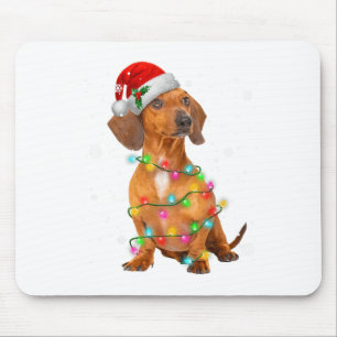 Dachshund Dogs Tree Christmas Sweater Xmas Gifts F Mouse Pad