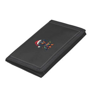Dachshund Dogs Tree Christmas Sweater Xmas Gifts F Tri-fold Wallet