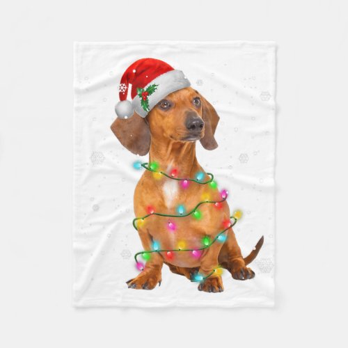 Dachshund Dogs Tree Christmas Sweater Xmas Gifts P Fleece Blanket