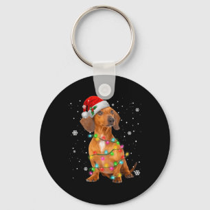 Dachshund Dogs Tree Christmas Xmas Gifts For Pet D Keychain