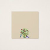 Dachshund Dogs Tree Hearts Art Standard Notes (Back)