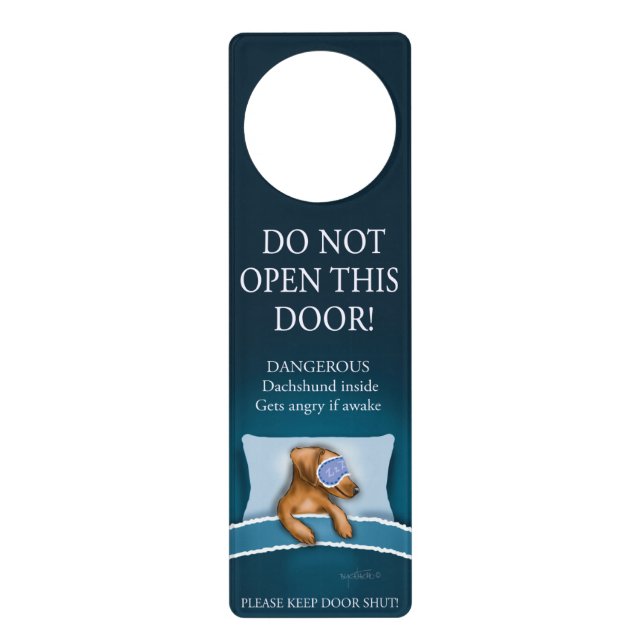Dachshund Door Hanger (Front)