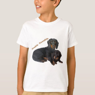 Dachshund Double Trouble T-shirts