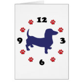 Dachshund Doxie Clock (Front)