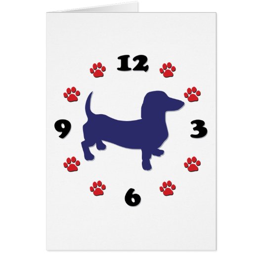 Dachshund Doxie Clock (Front)