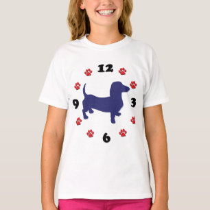 Dachshund Doxie Clock T-Shirt
