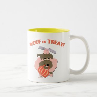 Dachshund Doxie Dog Halloween Two-Tone Coffee Mug