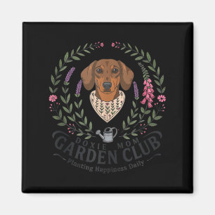 Dachshund doxie mom garden club mother's day magnet