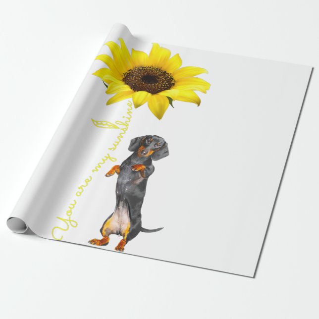 Dachshund Doxie Wiener Dotson Mom Mama Mor Gifts Wrapping Paper (Unrolled)