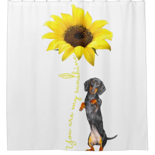 Dachshund Doxie Wiener Dotson Mom Mor Gifts Shower Curtain