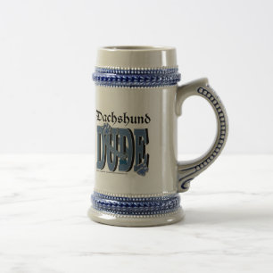Dachshund DUDE Beer Stein