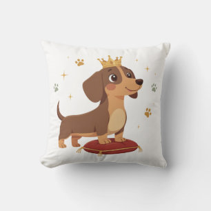 Dachshund Duke Throw Pillow Sausage Dog Lover Gift