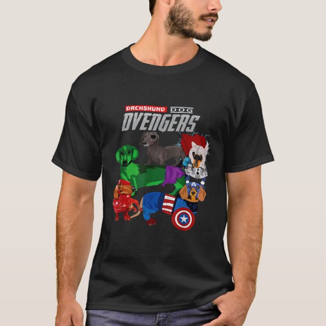 Dachshund Dvengers T-Shirt (Front)