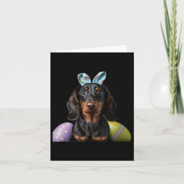 Dachshund Easter Happy Easter Day Women  Card (Front)