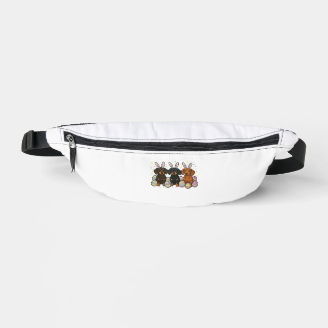 Dachshund Easter T-Shirt Fanny Pack (Front)