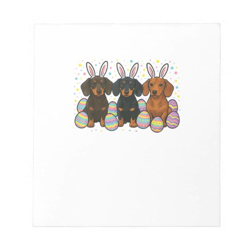 Dachshund Easter T-Shirt Notepad