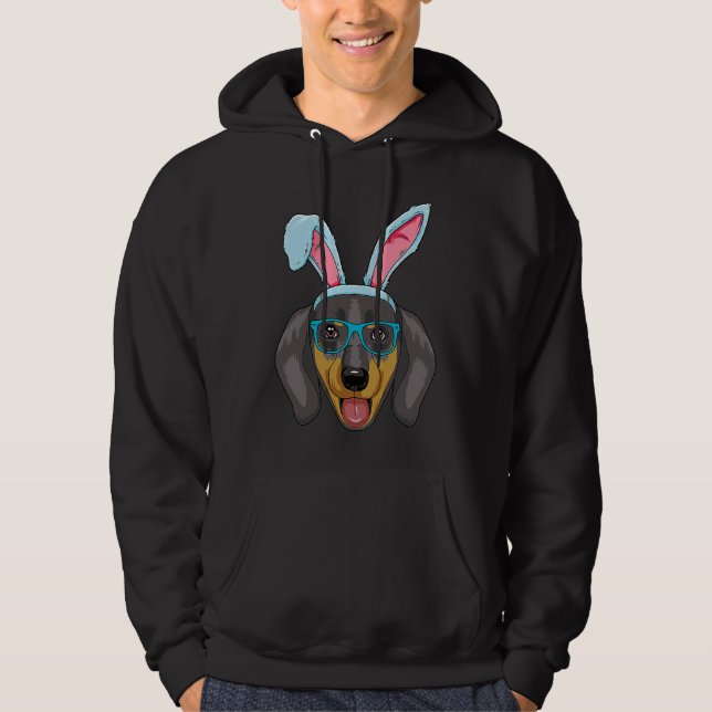 Dachshund Egg Easter Day Dog Costume  Boys Girls K Hoodie (Front)