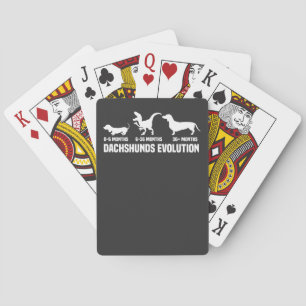 Dachshund Evolutions Poker Cards