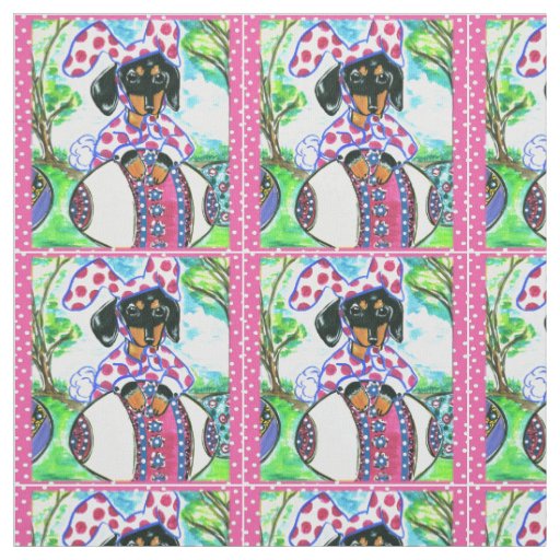 Dachshund Fabric
