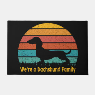 Dachshund Family Door Mat