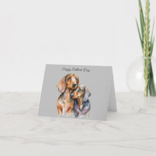 Dachshund Father's Day Card