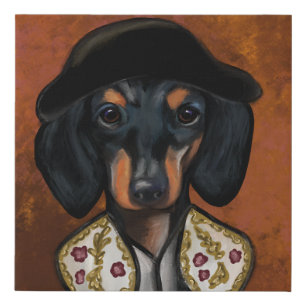 DACHSHUND     FAUX CANVAS PRINT