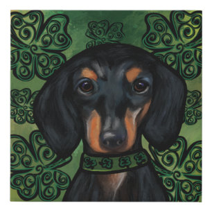 DACHSHUND      FAUX CANVAS PRINT