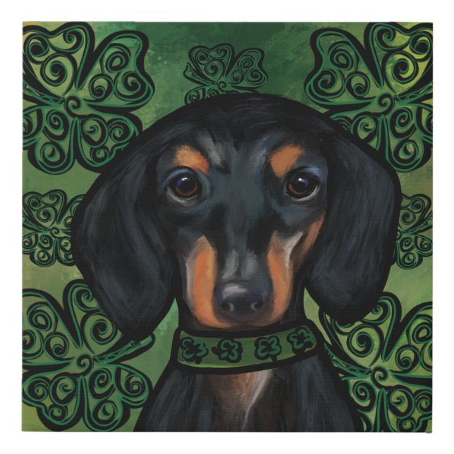 DACHSHUND      FAUX CANVAS PRINT (Front)