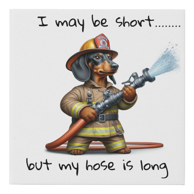 Dachshund  faux canvas print (Front)