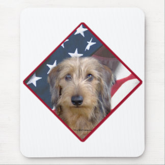 Dachshund Flag 2 Mouse Pad