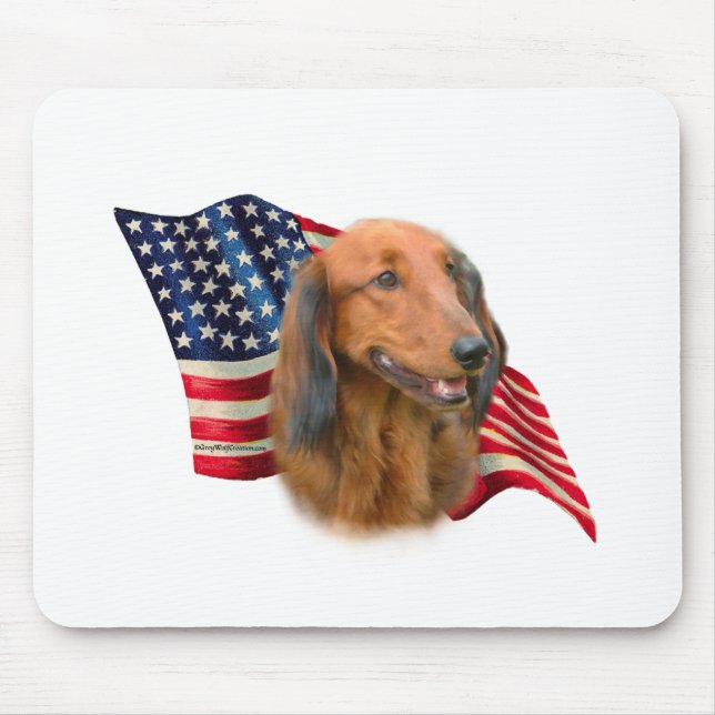 Dachshund Flag Mouse Pad (Front)