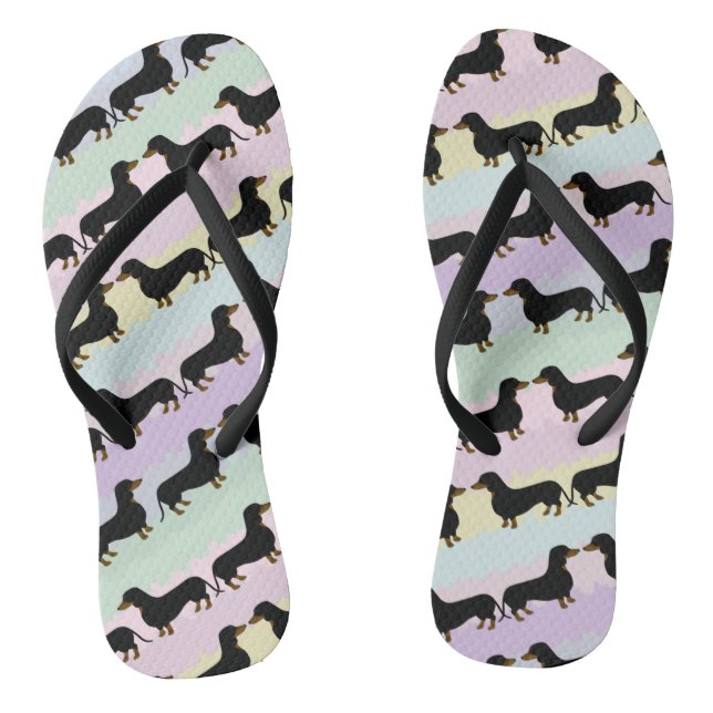 Dachshund Flip Flops (Footbed)