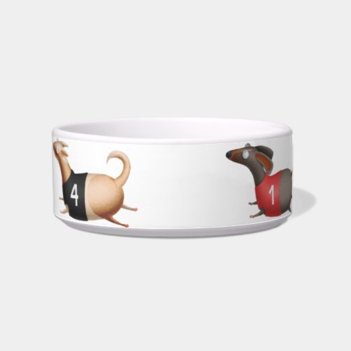 Dachshund Food Dish Wiener Dog Races Pet Bowl