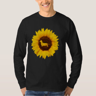 Dachshund For Women Men Sausage Dog Sunflower Lov T-Shirt