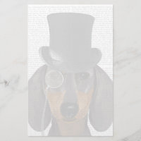 Dachshund, Formal Hound and Hat