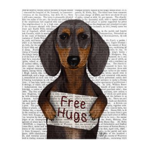 Dachshund Free Hugs Acrylic Print