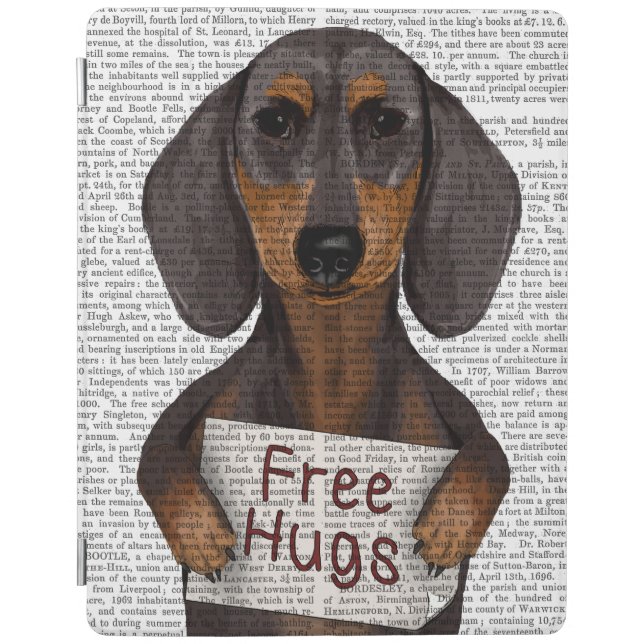 Dachshund Free Hugs iPad Air Cover (Front)