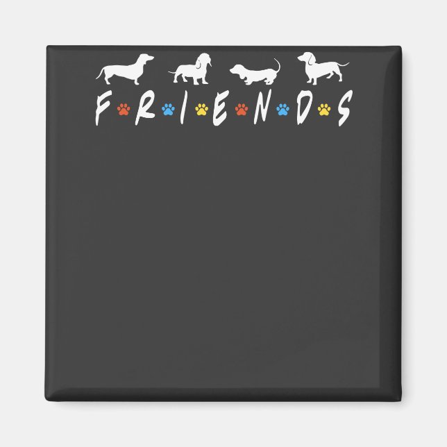 Dachshund Friends Magnet (Front)