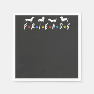 Dachshund Friends Napkins