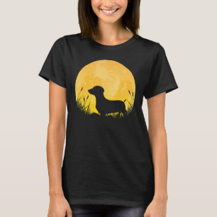 Dachshund Full Moon Dachshund Halloween Wiener Dog T-Shirt
