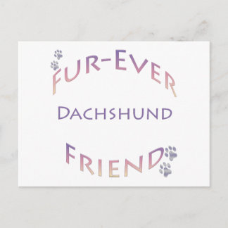 Dachshund Furever Postcard