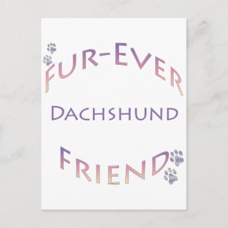Dachshund Furever Postcard