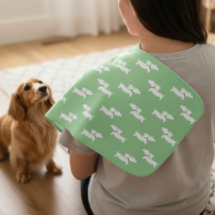 Dachshund Gender Neutral Baby Burp Cloth Gift