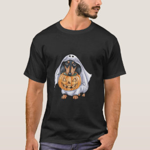 Dachshund Ghost Dog Halloween T Shirt