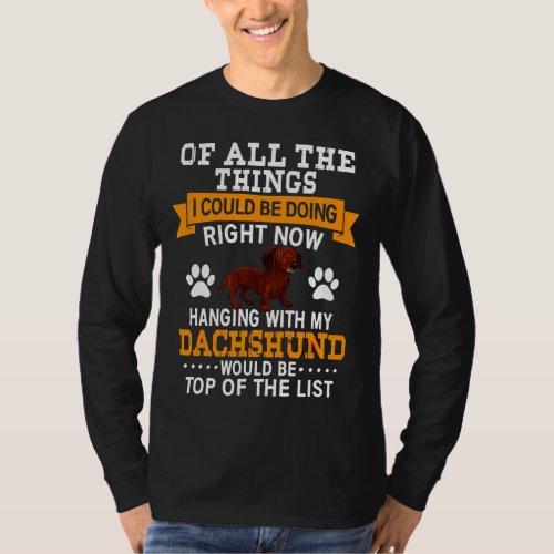 Dachshund Gif Dog Owner T_Shirt